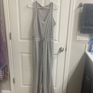Gray Sleeveless Jumpsuit